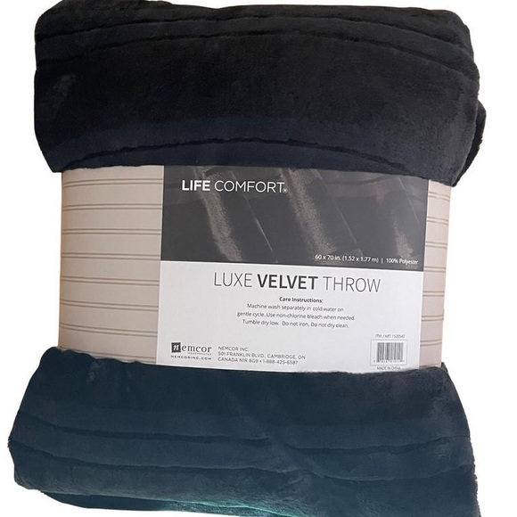 Bedding Life Comfort Luxe Velvet Throw Poshmark